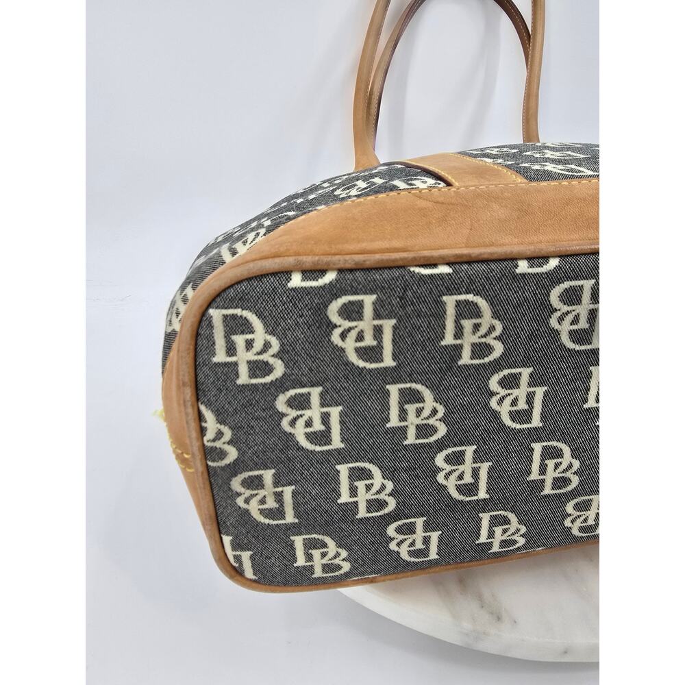 Dooney & Bourke Db Signature Canvas Tote Bag Tan … - image 7